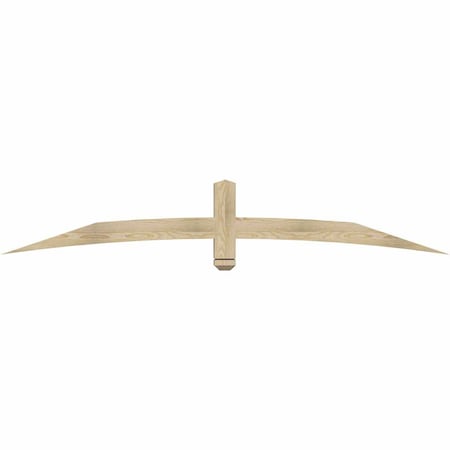 Ekena Millwork Bellingham Rough Sawn Timber Gable Bracket, Douglas Fir, 84"W x 14"H x 4"D x 4"F, 4/12 Pitch GBW084X14X0404BEL00RDF